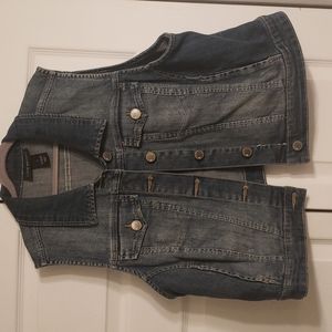 Lane Bryant Denim Vest Size 16